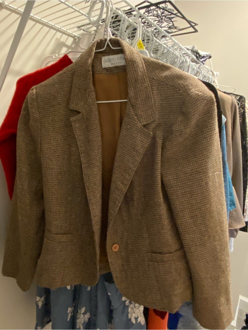 Brown Tweed Women's Blazer